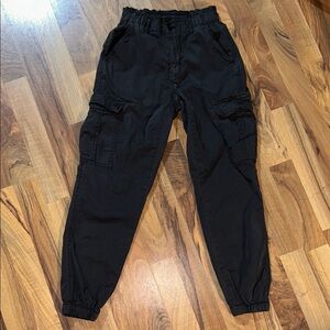 American Eagle Outfitters Black Cargo Joggers
